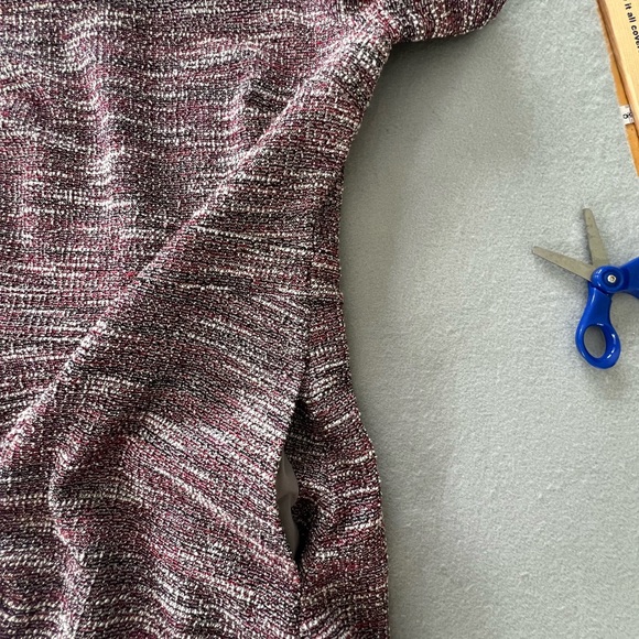 Loft Tweed Pink Grey Sheath dress NWT - Picture 4 of 10